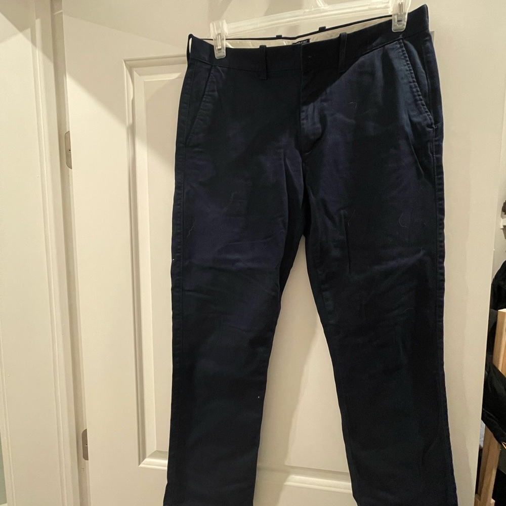 J. Crew Men's Dark Blue Chinos